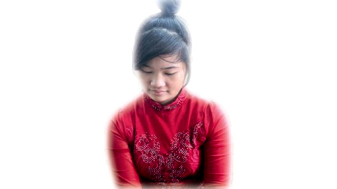 Cao Thị Mơ tại phiên tòa xét xử về hành vi mua, bán người