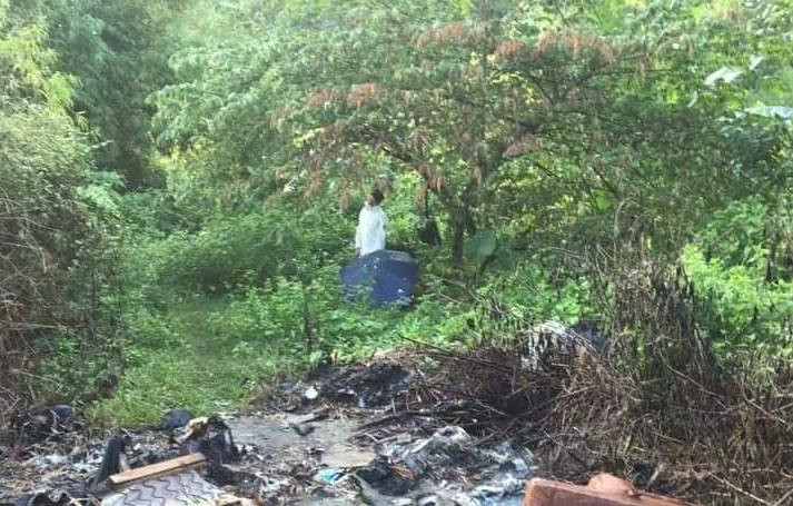 Hiện trường vụ việc.