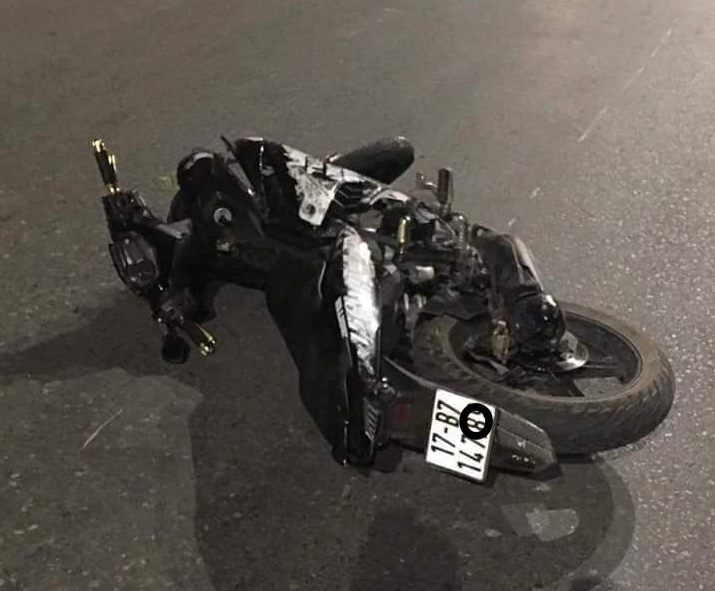 Hiện trường vụ tai nạn.