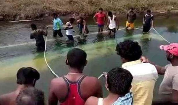 Hiện trường vụ việc. (Nguồn: TWITTER) 