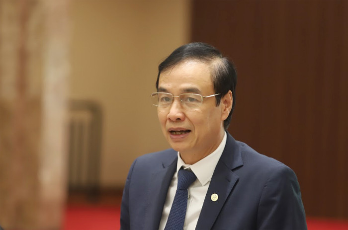 Phó Bí thư Thành ủy Hà Nội Đào Đức Toàn chủ trì họp báo. Ảnh: PV