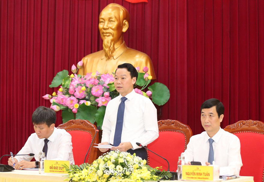 Chủ tịch UBND tỉnh Yên Bái Đỗ Đức Duy. Ảnh: Như Ý