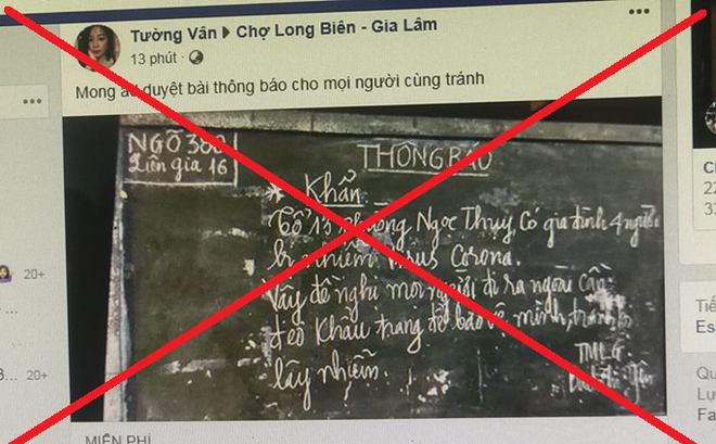 Thông tin bịa đặt, không chính xác gây hoang mang cho người dân
