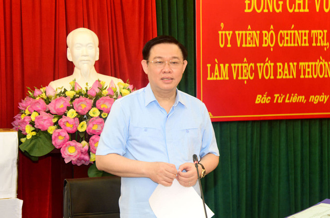 Bí thư Thành ủy Hà Nội Vương Đình Huệ