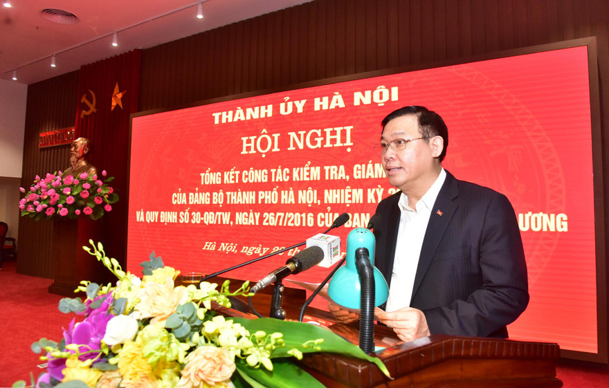 Bí thư Thành ủy Hà Nội Vương Đình Huệ