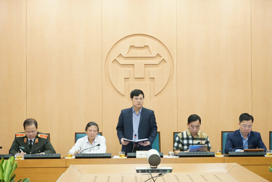 Phó Chủ tịch UBND thành phố Hà Nội Ngô Văn Quý kết luận cuộc họp