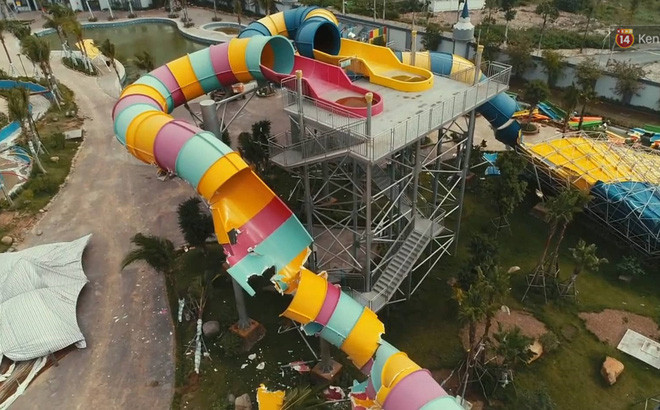 Công viên nước Thanh Hà bị cưỡng chế phá dỡ