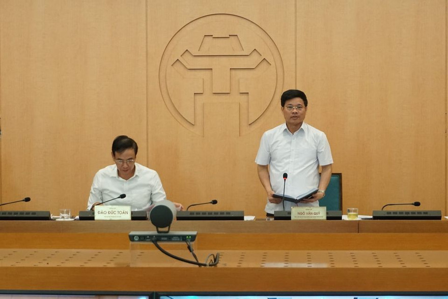 Phó Chủ tịch UBND thành phố Hà Nội Ngô Văn Quý kết luận cuộc họp