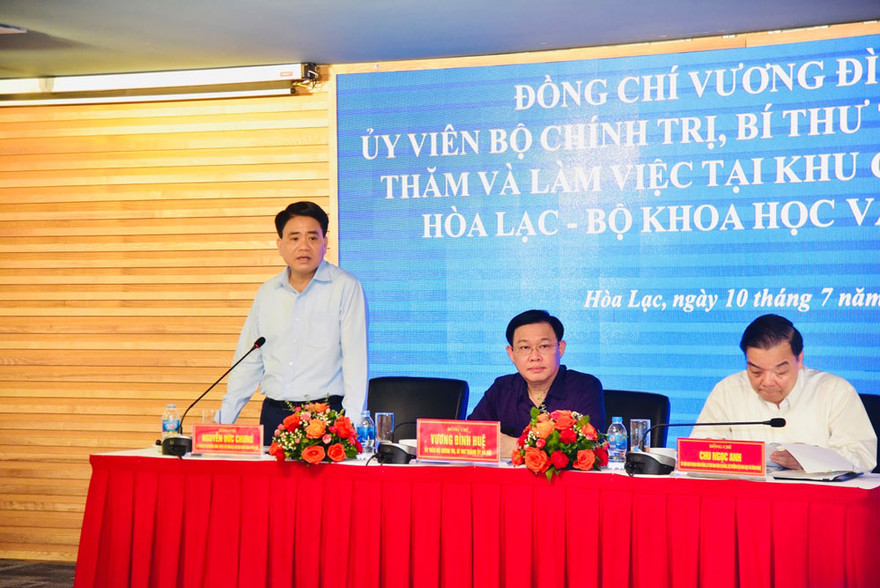 Chủ tịch UBND thành phố Hà Nội chỉ đạo đấu nối ngay nước sạch cho Khu công nghệ cao Hòa Lạc