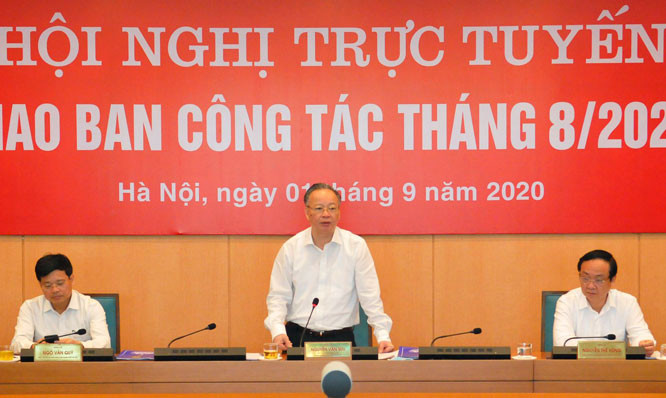 Ông Nguyễn Văn Sửu kết luận cuộc họp. Ảnh: PV