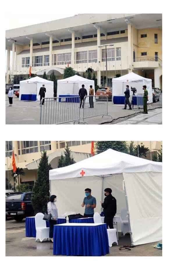 Trạm test nhanh Sars-CoV-2 ở Hà Đông