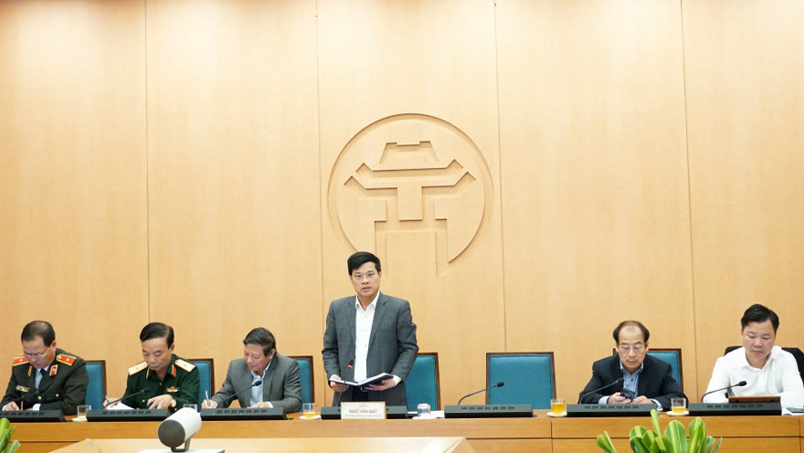 Phó Chủ tịch UBND thành phố Hà Nội Ngô Văn Quý chủ trì họp Ban chỉ đạo phòng chống COVID-19 thành phố Hà Nội chiều 11/11