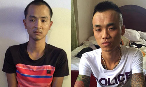 Hai trong số những kẻ bắt cóc ông Dân.