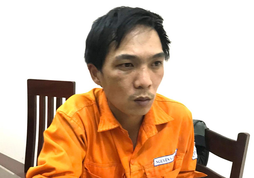 Đối tượng Nguyễn Văn Linh tại cơ quan công an