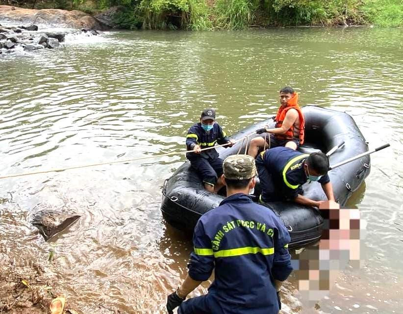 Thác nước Ia Púch nơi xảy ra vụ đuối nước, ảnh Phòng Cảnh sát PCCC&CNCH