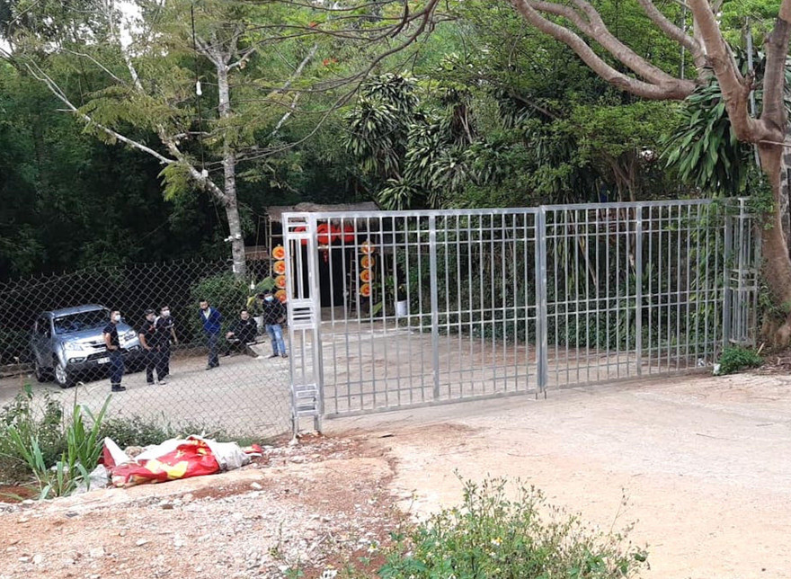 Lối vào khu vực câu cá Bò cạp nước