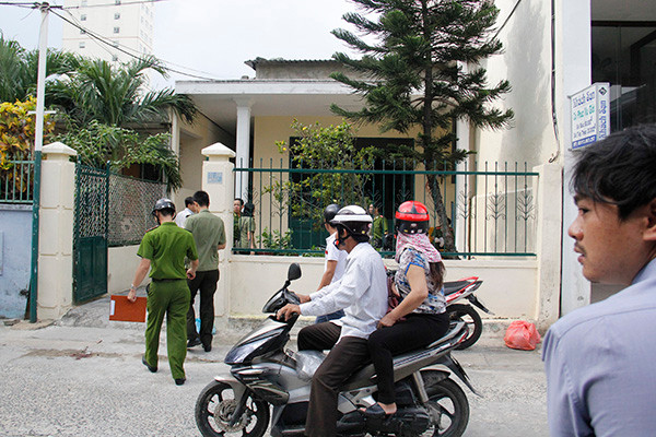 Hiện trưởng xảy ra vụ nổ súng. Ảnh: Thanh Trần.