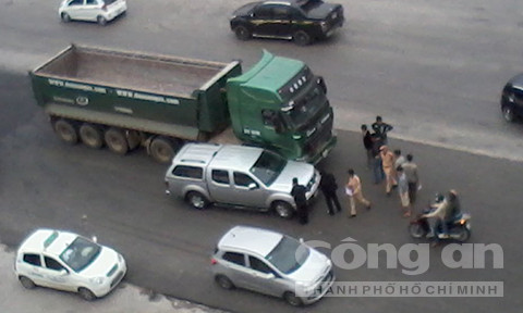 Hiện trường tai nạn.