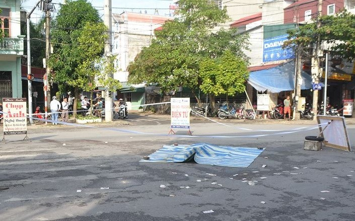 Hiện trường vụ việc.