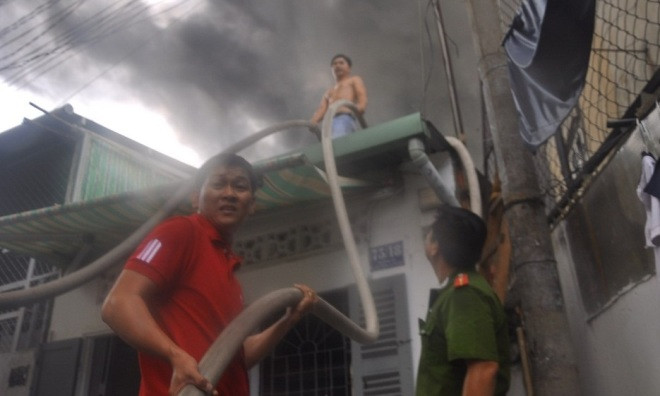 Hiên trường nơi xảy ra vụ cháy