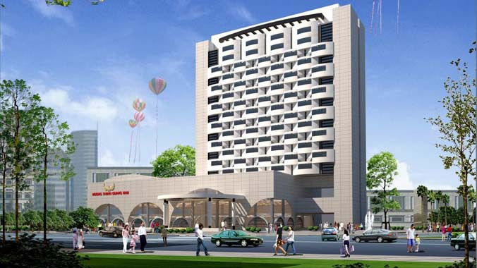 Phối cảnh khách sạn Mường Thanh Quảng Nam tiêu chuẩn 4 sao.