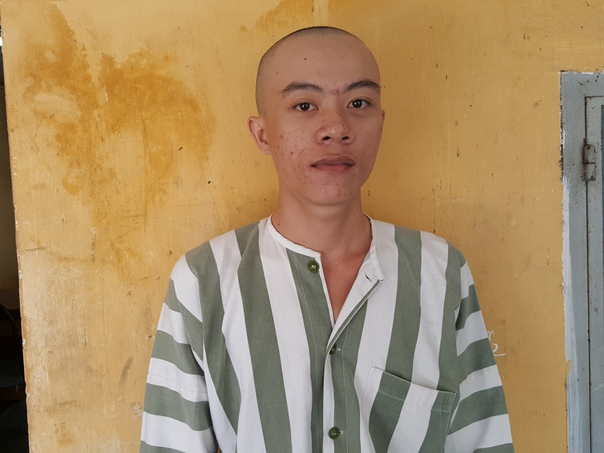 Nguyễn Cao Nhân tại cơ quan công an