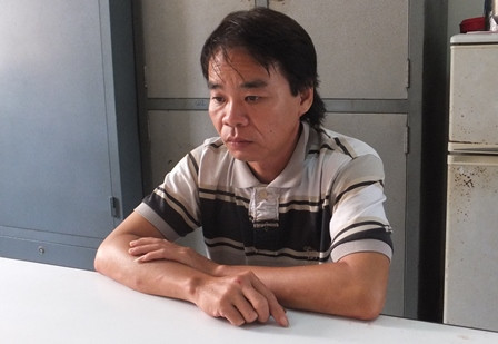 Đối tượng Nam tại cơ quan công an