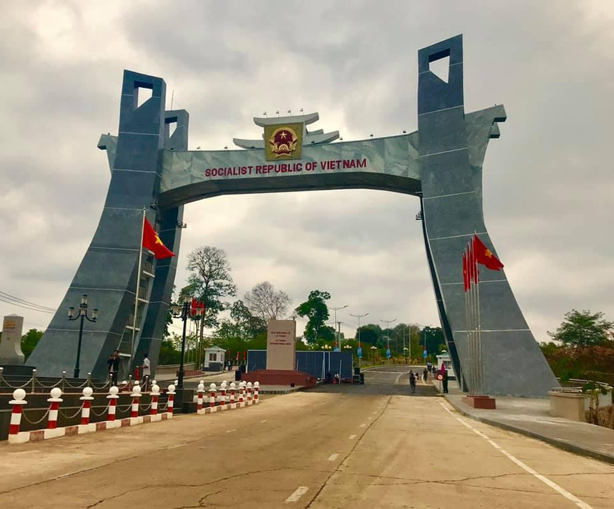 Cửa khẩu Quốc tế Lệ Thanh (Đức Cơ), nơi tiếp giáp Campuchia. Ảnh Đình Viện