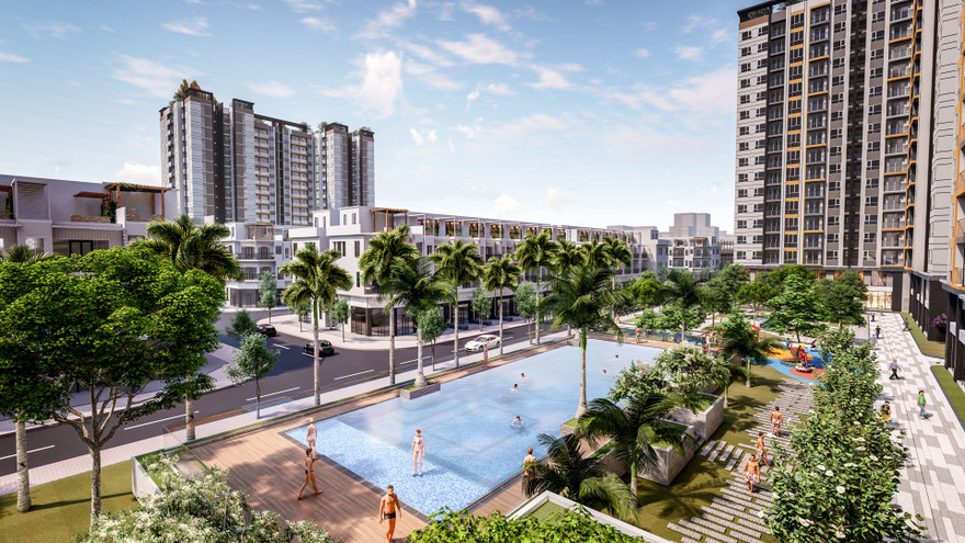 Khu căn hộ cao tầng NBB Garden II - một dự án ở huyện Bình Chánh, TP. Hồ Chí Minh của Cty CP Đầu tư Năm Bảy Bảy 