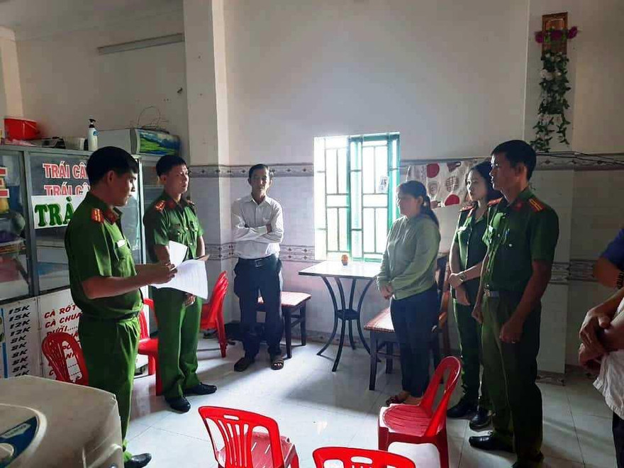 Bà Trần Thị Yến Chi thời điểm bị bắt. Ảnh Công an cung cấp