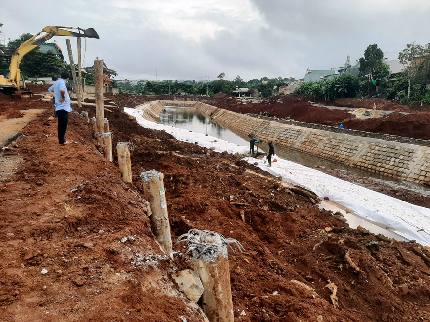 Sự cố sạt lở đã làm thay đổi thiết kế ban đầu công trình