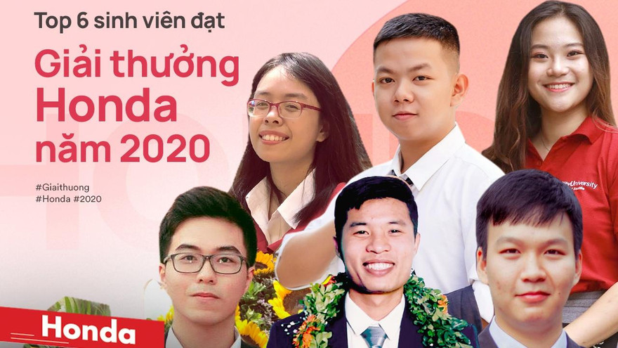 6 sinh viên xuất sắc nhận Giải thưởng Honda 2020