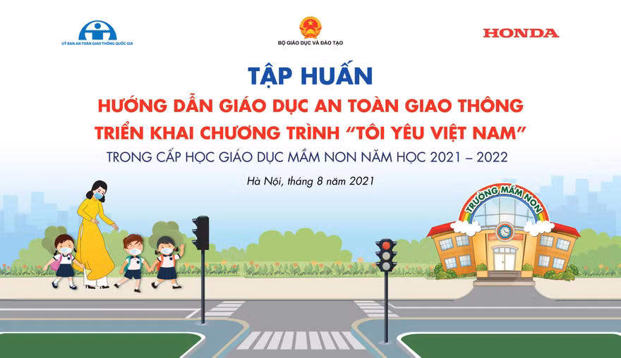 Honda Việt Nam tập huấn giáo dục ATGT cho cấp mầm non thông qua hình thức họp trực tuyến
