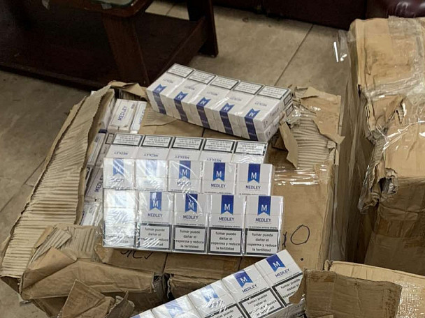 Tang vật thuốc lá MEDLEY trong vụ việc bị lực lượng chức năng thu giữ