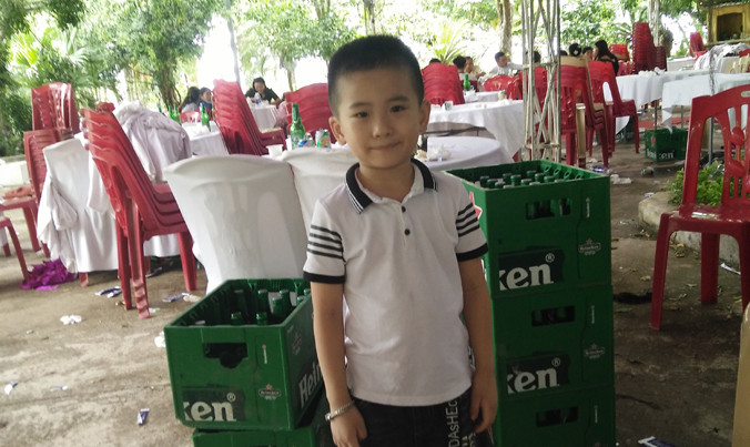 Cháu Nghĩa trước khi mất tích.