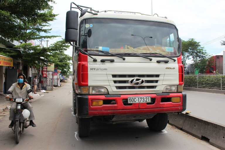 Hiện trường tai nạn.