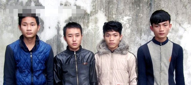 Các đối tượng trong vụ án trộm trâu, bò. Ảnh: Báo Công an Nghệ An