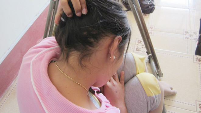 Chị H - nạn nhân trong vụ đánh đập