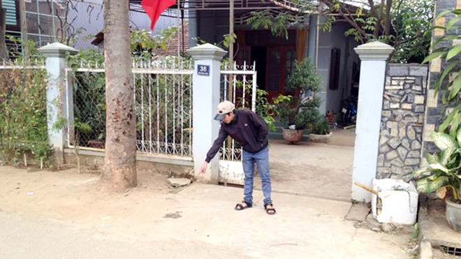 Hiện trường nơi chị Linh bị đánh tử vong. Ảnh: Người Lao Động