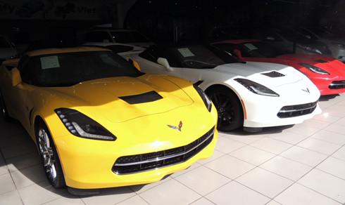 Bộ ba xe độc Corvette Stingray C7 của đại gia Việt Nam