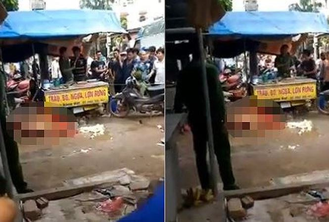 Hiện trường vụ án mạng.