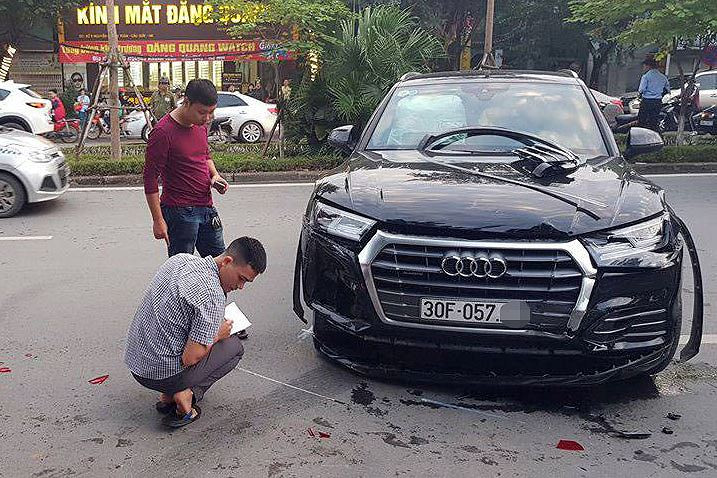 Hiện trường vụ tai nạn.