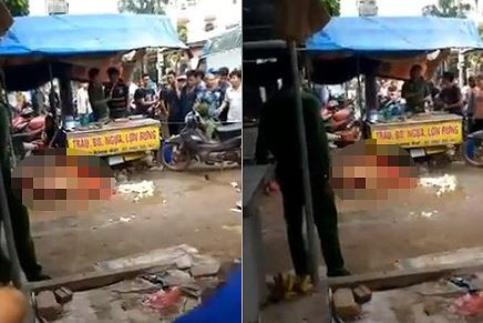 Hiện trường vụ án. Ảnh cắt từ video.