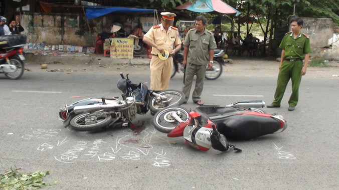 Hiện trường vụ tai nạn