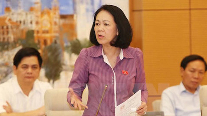 Chủ nhiệm Ủy ban các vấn đề Xã hội Trương Thị Mai.Ảnh: TTXVN.