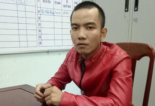 Cường bị bắt tại Phú Yên. Ảnh: Công an cung cấp