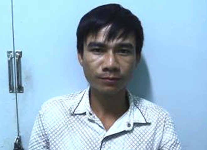 Nghi phạm tại cơ quan công an