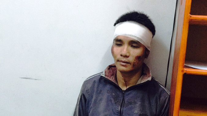 Nam bị bắt tại công an.