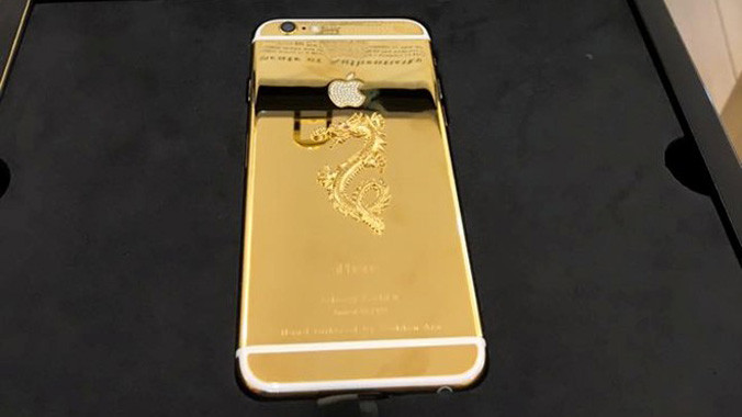 Cận cảnh chiếc iPhone 6 phiên bản hạn chế của Mr. Đàm.