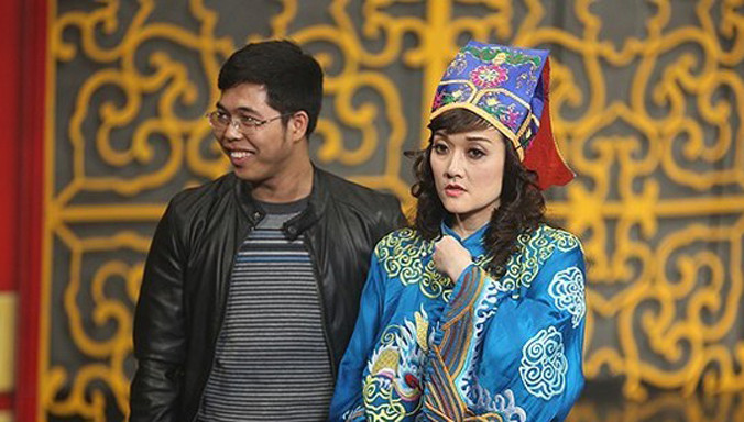 Sau hơn 10 năm gắn bó với Táo quân, Vân Dung từng đảm nhận nhiều vai khác nhau như Táo Y tế, Táo Giáo dục... Ảnh: VTV.